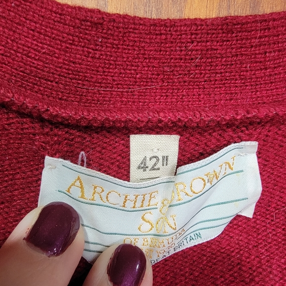 Cashmere Cardigan by Archie Brown & Son Made in Great Britain - Size 42/Large - Picture 5 of 8